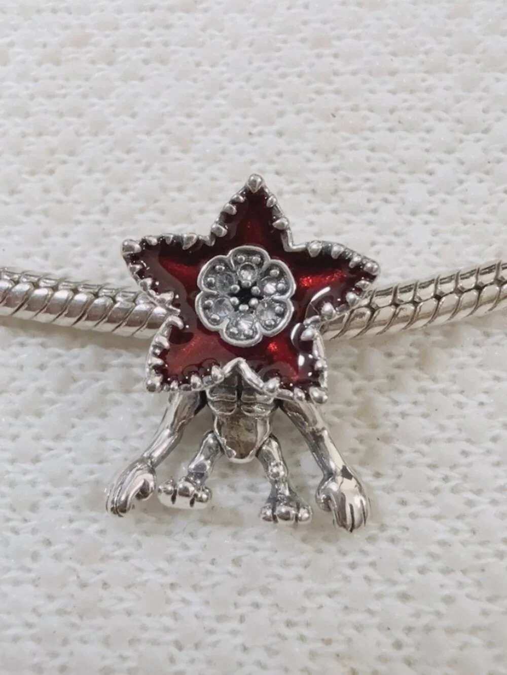 Stranger Things Moveable Demogorgon Charm S925 Silver Charm For Pandora Bracelet